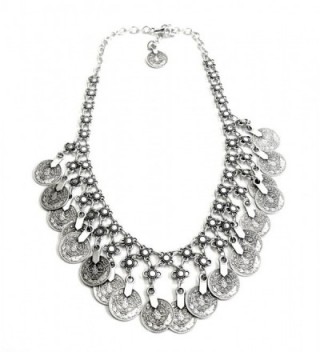 Chanour Jewelry Pewter Coin Necklace - CC126EC7P93