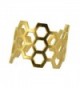 AppleLatte Honeycomb Ring- Gold Plated Adjustable - CT11NX7CXI1