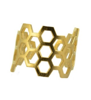 AppleLatte Honeycomb Ring- Gold Plated Adjustable - CT11NX7CXI1