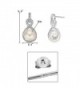 EleQueen Sterling Freshwater Cultured Infinity in Women's Drop & Dangle Earrings