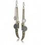 Lucky Brand Two Tone Horn Major Drop Earrings - C6128VU260T