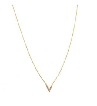 HONEYCAT Crystal Necklace Minimalist Delicate - Gold - CZ12N22440W