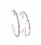 Clip Earrings Silver Crystal Pierced in Women's Clip-Ons Earrings