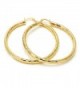Stunning 14K Gold Plated Women Hoop Earrings- 4mm. 20MM to 80 MM - C112NGHK4B6