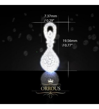 ORROUS CO Collection Solitaire Zirconia in Women's Drop & Dangle Earrings