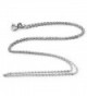 Solid Sterling Silver Rhodium Plated 1.3mm Cable Chain Necklace - 16" 18" 20" 24" 30" 36" - CZ11AW5UD5B