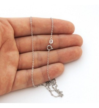 Sterling Silver Rhodium Plated Necklace in Women's Chain Necklaces