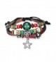 Bling Jewelry Leather Bracelet Simulated