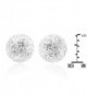Stardust Ball Sterling Silver Earrings in Women's Stud Earrings