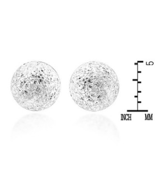 Stardust Ball Sterling Silver Earrings in Women's Stud Earrings