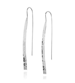 Trendy Hammered Sterling Silver Earrings