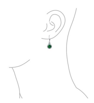 Bling Jewelry Simulated Emerald Earrings in Women's Drop & Dangle Earrings