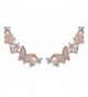 Sterling Silver Cubic Zirconia Shining Butterfly Diamond Stud Ear Cuffs Earrings for Girls Women - Rose Gold - C417YM2EOU3