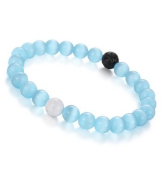 Gemstone BRCbeads Synthetic Turquoise Birthstone in Women's Strand Bracelets