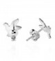 Doting Flight Textured Sterling Earrings in Women's Stud Earrings