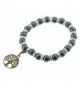 Magnetic Stretch Black Simulated Hematite Bracelet - CI11KRRAPVL