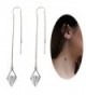 Threader Earring Chandelier Triangle Crystal - Rhombus with Silver Plated - C517XMS6XN8