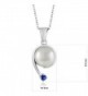 Sapphire Cultured Freshwater Sterling Shooting in Women's Pendants