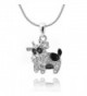 chelseachicNYC Crystal Black Spot Cow Necklace - CH12IZHUEBB