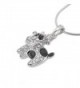 chelseachicNYC Crystal Black Spot Necklace in Women's Pendants