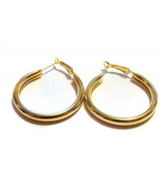 Medium Earrings Shiny Round Lightweight