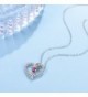 Anniversary Sapphire Swarovski Necklace Birthstone in Women's Pendants