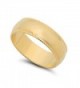 14k Yellow Gold Heavy Plated 6mm Milgrain Edged Domed Wedding Band + Microfiber Jewelry Polishing Cloth - CY11OO5JENX