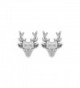 Boma Sterling Silver Deer Stud Earrings - C711HEKQ9OH