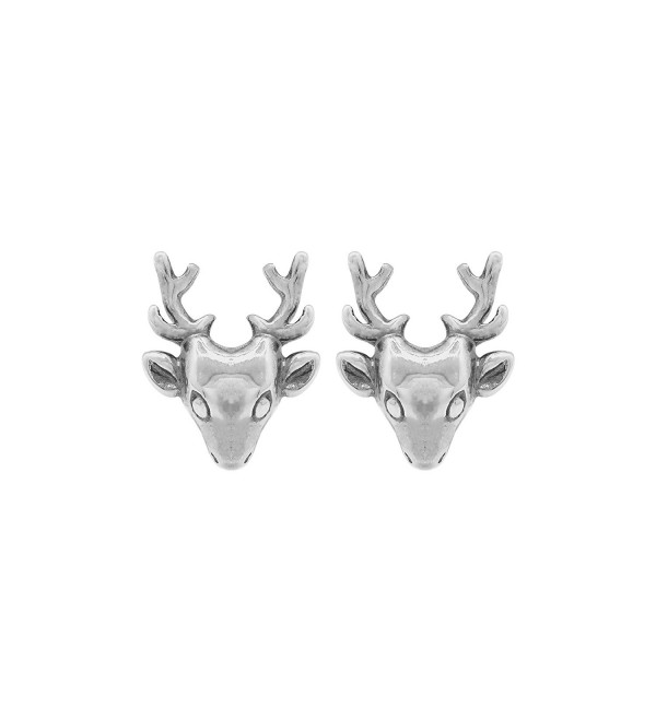 Boma Sterling Silver Deer Stud Earrings - C711HEKQ9OH