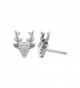 Boma Sterling Silver Deer Earrings