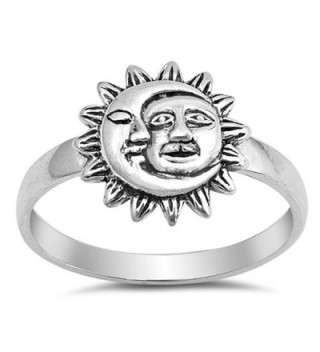 Sun Moon Universe Space Fashion Ring New .925 Sterling Silver Band Sizes 4-10 - CV12N8YRAJ8