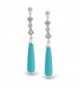 Bling Jewelry Reconstituted Turquoise Earrings in Women's Drop & Dangle Earrings