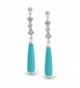 Bling Jewelry Reconstituted Turquoise Earrings in Women's Drop & Dangle Earrings