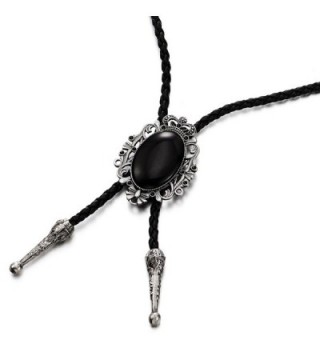 Gothic Vintage Necktie Necklace Leather