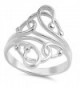 CHOOSE YOUR COLOR Sterling Silver Fashion Bead Ring - CZ1297DUNVN