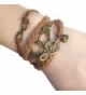 Wild Wind (TM) Valentine Retro Infinity Music Sign Braided Brown Multilayer Bohemia Hand Rope Bracelet - CP12C5H9NCX