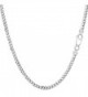 Sterling Silver Rhodium Plated Curb Chain Necklace- 3.0mm - CO1150Z8ZMR