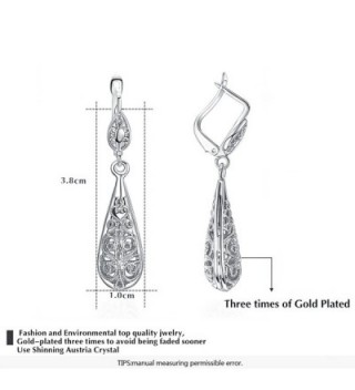 Yoursfs Filigree Teardrop Earrings Leverback