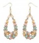 Lux Accessories goldtone Cluster Multicolor Rhinestone Teardrop Shape Earrings - CL12O1WE5J8