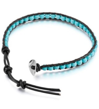 MOWOM Bracelet Simulated Turquoise Adjustable in Women's Cuff Bracelets