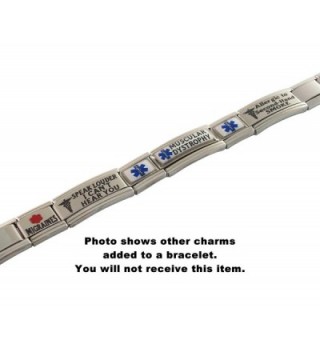 Pacemaker Medical Alert Italian Bracelet in Women's ID Bracelets