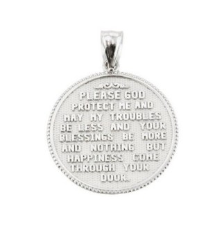 Firefighter Maltese Sterling Blessing Pendant