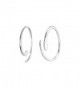 Boma Sterling Silver Through Earrings in Women's Hoop Earrings