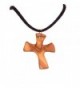 Olive wood Healing Cross Necklace - with Prayers (1.6 x 1.2 inches) Expandable Necklace - C811OQZRJ0L