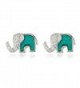 Sterling Elephant Necklace Turquoise I 2760