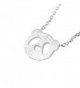 Spinningdaisy Handcrafted Brushed Necklace Silver in Women's Pendants