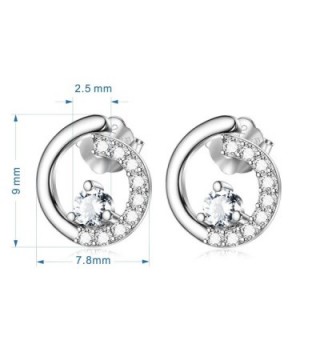 Sterling Silver Circle Earrings Jewelry