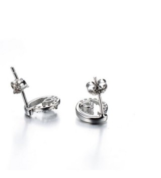 Sterling Silver Circle Earrings Jewelry in Women's Stud Earrings
