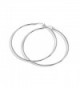 925 Real Sterling Silver 2mm Tube Sleeper Hoop Earrings 12mm - 80mm | Hoops - CN125X748AN