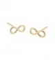 Infinity Earrings Plated Sterling 6939